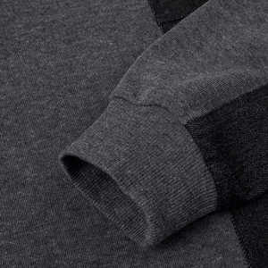 Por encargo básicos de mezcla de algodón a prueba de viento anti encogimiento Drop Shoulder Hoodies logotipo personalizado en tela de punto de primera calidad - Product Image 3