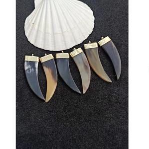 Collier pendentif en corne de buffle, bijoux tribaux naturels et durables pour femmes, haute qualité - Product Image 3