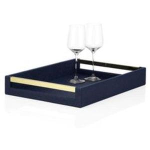 Bandeja de servicio de resina clásica con ricos tonos de ébano, brillo lujoso Sutil, no tóxico, duradero, ligero, ideal para comidas formales - Product Image 5