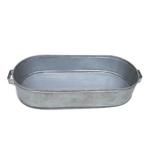 hot selling galvanized iron square flower <b>pot</b> garden home decorated galvanized planter <b>pot</b> used for home decoration - Product Image 3