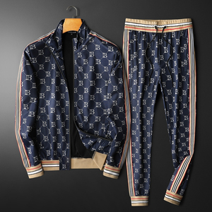Ropa Deportiva unisex personalizada, prenda deportiva de poliéster con tela de LICRA con cremallera y logotipo impreso, conjunto de dos piezas de sublimación, OEM, venta al por mayor - Product Image 5