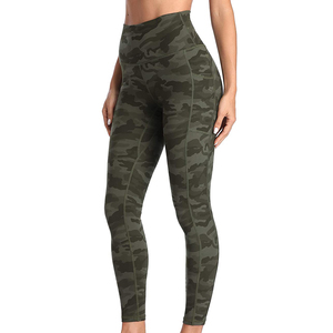 Medias de compresión de gimnasio de alta calidad para mujer, ropa deportiva de Yoga con logotipo personalizado, mallas de punto de seda y LICRA para entrenamiento, logotipo en la cintura - Product Image 4