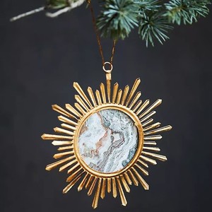 Shinny วัสดุอลูมิเนียมคุณภาพสูงที่แขวนประดับรูปดอกไม้คริสต์มาสตกแต่งต้นคริสต์มาสแบบสั่งทำ - Product Image 3