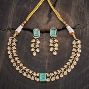 Kundan Necklace 178323 Elegant <b>Wedding</b> <b>Accessory</b> - Product Image 2