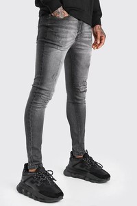 Jeans Rectos de Cintura Media con Frente Plano Casuales para Hombre 2025, Mezclilla Transpirable con Bolsillo Deportivo, Talla Grande para Primavera y Otoño - Product Image 6
