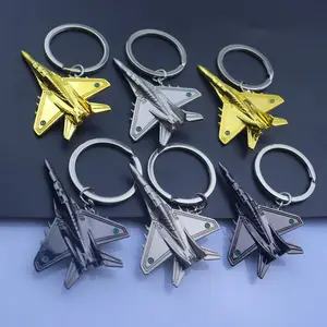 Aircraft 3D keychain airplane model gift fighter keychain pendant keyring Custom metal key chains airline company Souvenirs gift