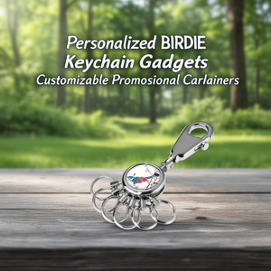 Portachiavi Personalizzati BIRDIE, Gadget Promozionali Personalizzabili, Moschettoni Personalizzati - Product Image 3