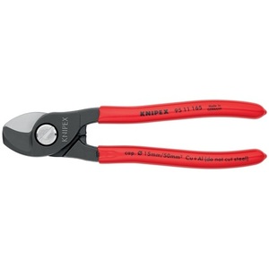 KNIPEX 165 mm Cable Shears <b>Plastic</b> Coated Scissor & Shear - Product Image 4