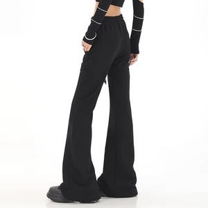 Pantalon en jersey de coton pour femmes Legging doux à cordon personnalisé pour femmes bas de jogging naturel pantalon surdimensionné - Product Image 6