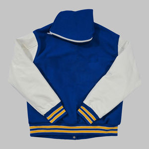 Chaqueta Varsity personalizada invierno alta calidad mangas de cuero universidad béisbol Letterman lana Varsity chaqueta para hombres - Product Image 4