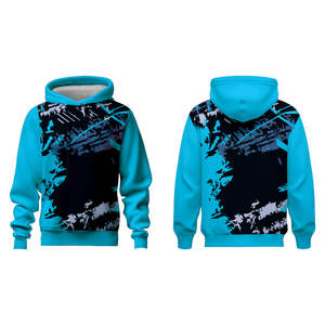 เสื้อฮู้ดยีนส์ผู้หญิงทรงสปอร์ตสำหรับฤดูร้อน ลายพิมพ์สัตว์ พิมพ์นูน แห้งเร็ว สไตล์ลำลอง รับผลิตแบบ ODM - Product Image 1