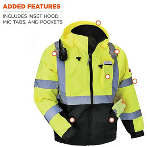 Reflective <b>Work</b> Wear Safety <b>Jacket</b> <b>Waterproof</b> Safety <b>Jacket</b> <b>Work</b> Clothing Safety <b>Jacket</b> For <b>Men</b> - Product Image 4