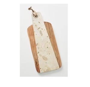 Fabricante de tabla de cortar de mármol con mango madera acento tabla de cortar para cantinas y cocina - Product Image 3