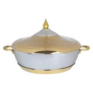 Design royal plaqué or et argent et durable, la casserole ronde en métal parfaite pour chaque repas et occasion - Product Image 6