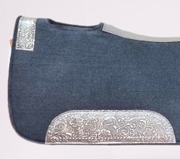 Almohadilla de fieltro de lana al por mayor Almohadilla de sillín de fieltro de lana occidental de alta calidad para montar a caballo Almohadilla contorneada personalizada a un precio asequible - Product Image 6