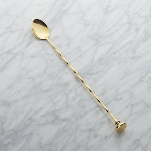 Nuevo diseño elegante, cuchara de acero inoxidable, cuchara para barra, café, leche, té, cóctel, barra de mezcla, herramienta profesional para mezclar vino - Product Image 6