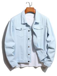 Chaqueta Vaquera de Estilo Vintage para Hombre Cham King, 100% Algodón, Lavado Ácido, para Invierno, Casual, con Decoración Bordada - Product Image 6