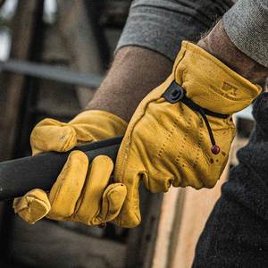 Gants de travail en cuir polyvalents pour l'intérieur/l'extérieur et l'usage quotidien, dextérité accrue, doigts renforcés, durables et respirants - Product Image 5