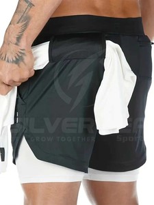 2024 Custom Logo Men's Gym Running <b>Shorts</b> Eco-Friendly 100% Polyester Casual Style Mid Elastic Waist Low Price Wholesale Rate - Product Image 2