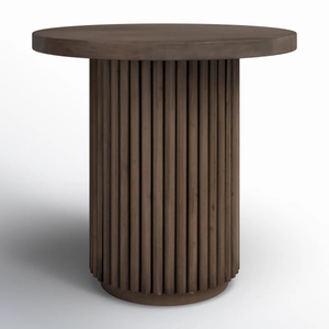 MESA REDONDA DE MADERA MÁS VENTA CON ACABADO NATURAL Decoración de sala de estar de madera natural SALA COMEDOR COCINA - Product Image 1