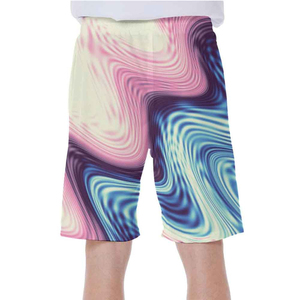 Pantalones cortos de baño de playa lisos de diseño diferente informal personalizado para hombres con servicio de secado rápido Fitness ropa de verano Pantalones cortos de baño de poliéster - Product Image 2