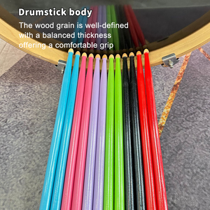 <span class=keywords><strong>Baquetas</strong></span> coloridas de arce 5A con agarre cómodo y acabado antideslizante, <span class=keywords><strong>baquetas</strong></span> personalizadas OEM disponibles Maple 5A OEM Jazz - Product Image 4