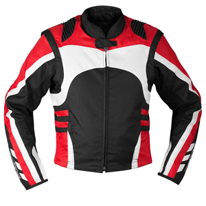 Chaqueta de motorista personalizada para hombre 2022, lona de alta calidad con cuello levantado, venta al por mayor, chaqueta de cuero para moto - Product Image 2