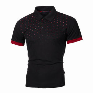 Jersey de verano de Color sólido para hombre, camiseta Polo ajustada, ecológica, de secado rápido, transpirable, de manga corta, Top de moda de Golf - Product Image 6