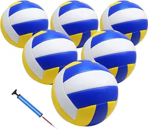 OEM Cheap Customised High Quality Professional Soft Hand Stitch Competition Inflatable Beach Balls PVC PU Match Volleyball Ball