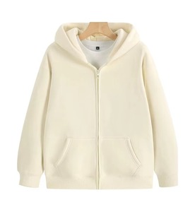 Custom LOGO Zipper 500GSM Heavy Weight Fashion Men's Hoodies Winter Casual Thick Cotton Men's <b>Top</b> Solid Color Hoodies Sweatshirt - Product Image 6