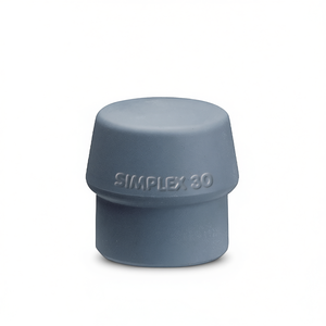 Marteau de percussion SIMPLEX 60 mm TPE gris moyen, tête de marteau à face souple, dureté moyenne - Product Image 3