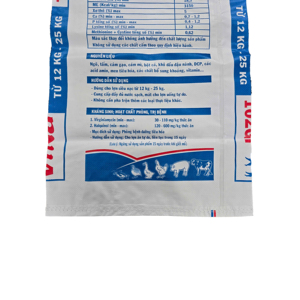 Bolsas de plástico de alimentación animal impresas en offset PE tejidas PP a prueba de humedad económicas personalizadas de Vietnam con harina de trigo - Product Image 1