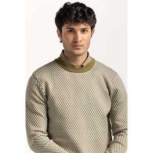 Pull à col rond pour homme 100% coton, respirant, motif imprimé, logo, lettres, manches courtes - MN-SWT-WS24-035 - Product Image 3