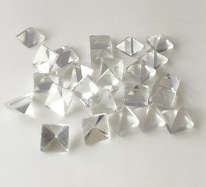 อัญมณีหลวมทรงเหลี่ยมใส6มม. ถึง12มม. ทำด้วยมือคริสตัลควอทซ์ธรรมชาติสำหรับทำเครื่องประดับอัญมณีปรับเทียบ - Product Image 1