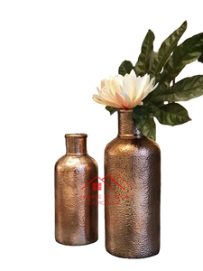 Jarrón Metálico de Aluminio Martillado a Mano, Jarrones de Flores, Artesanías Metálicas, Jarrones Decorativos Dorados para el Interior del Hogar - Product Image 5