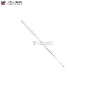 Curette d'oreille Buck 5 3/4 pouces droite et émoussée en acier inoxydable, instrument chirurgical ORL, instrument médical pour le retrait du cérumen et le curetage - Product Image 3