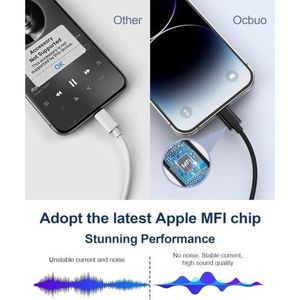 Adattatore ausiliario Lightnin 3.5mm per iPhone doppio connettore Audio e Video adattatore per cuffie - Product Image 5