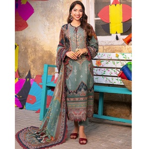 Venta al por mayor de Salwar Kameez para mujeres pakistaníes de diseño artístico para la elegancia de la fiesta de boda de primera calidad de la India - Product Image 1
