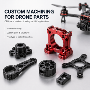 Componentes Mecánicos de Aluminio y Acero Inoxidable, Mecanizado CNC de Precisión Personalizado, Piezas Electrónicas para Drones, Piezas para Drones de Carga Pesada - Product Image 3