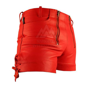Pantalones Cortos de Cuero para Hombre de Alta Calidad, Transpirables, de Cintura Media, Informales, de Material Duradero - Product Image 3