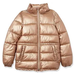 Jaket 2024 musim gugur musim dingin wanita kuno kualitas tinggi jaket Puffer jaket hoodie untuk wanita desain kustom ukuran kustom