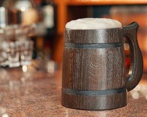 Eco-friendly Wooden Beer <b>Mugs</b> Germany Beer Cup Creative Coffee Drink <b>Mug</b> with Handle for Restaurant Decor Christmas Occasion - Product Image 3