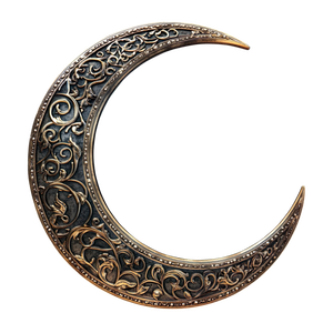 Durable Brass Moon Metal Decor For Tabletop High Quality Home Decor With Polish Finished Easy Installation - Product Image 2