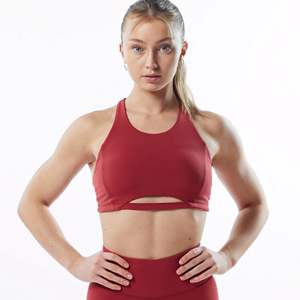 Mujeres Stretch Strappy Custom Logo Yoga Running Workout Sujetador deportivo activo para mujeres - Product Image 5