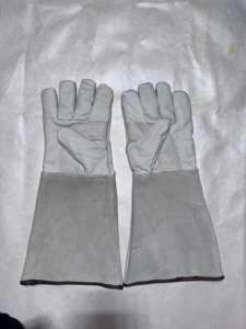 Guantes de soldadura Mig Tig resistentes al calor de cuero de vaca de alta calidad de 14 pulgadas y 16 pulgadas de largo - Product Image 6