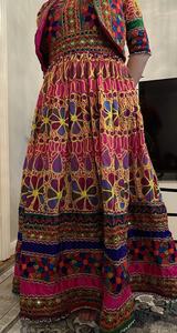 Afghan Kuchi <b>Dresses</b> Tribal <b>Ethnic</b> Vintage Kuchi <b>Dress</b>, Afghan/Pakistan Kuchi Party Traditional Vibrant Colors <b>Dresses</b> - Product Image 2