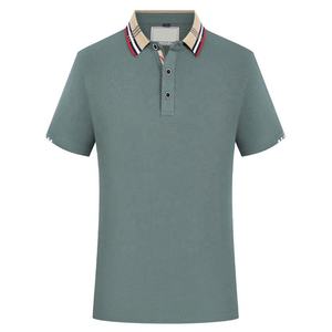 Polo en microfibre de haute qualité pour hommes, confortable et respirant, à manches courtes, pour adultes, polo de couleur unie en gros - Product Image 5