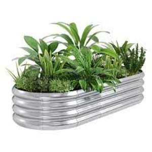 Premium Metal <b>Galvanized</b> Garden Plant <b>Tub</b> for Rustic Farmhouse Decor and Elegant Landscaping Designs - Product Image 6