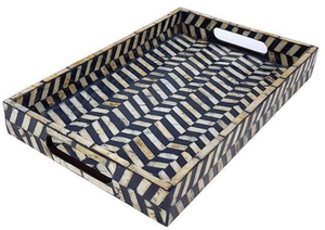 Plateau de service en nacre fabriqué à la main meilleur vendeur pour la décoration intérieure fabriqué au Viet Nam - Product Image 2