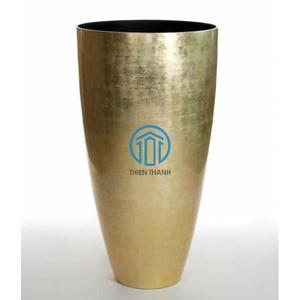 Vase de sol artisanal vietnamien en laque foncée de haute qualité pour la décoration intérieure - Product Image 1